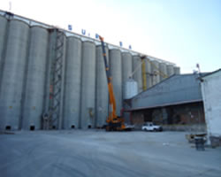 elevación de silos en planta maseca