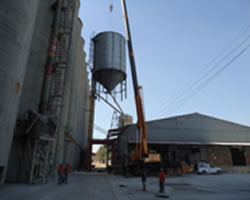 elevación de silos en planta maseca